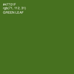 #47701F - Green Leaf Color Image